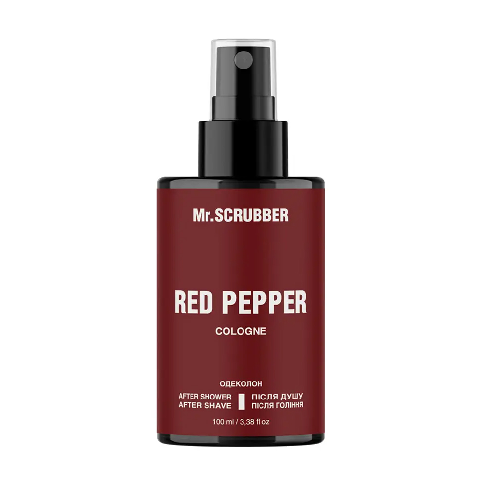 

Одеколон після душу та гоління Mr.Scrubber Red Pepper Cologne After Shower After Shave, 100 мл