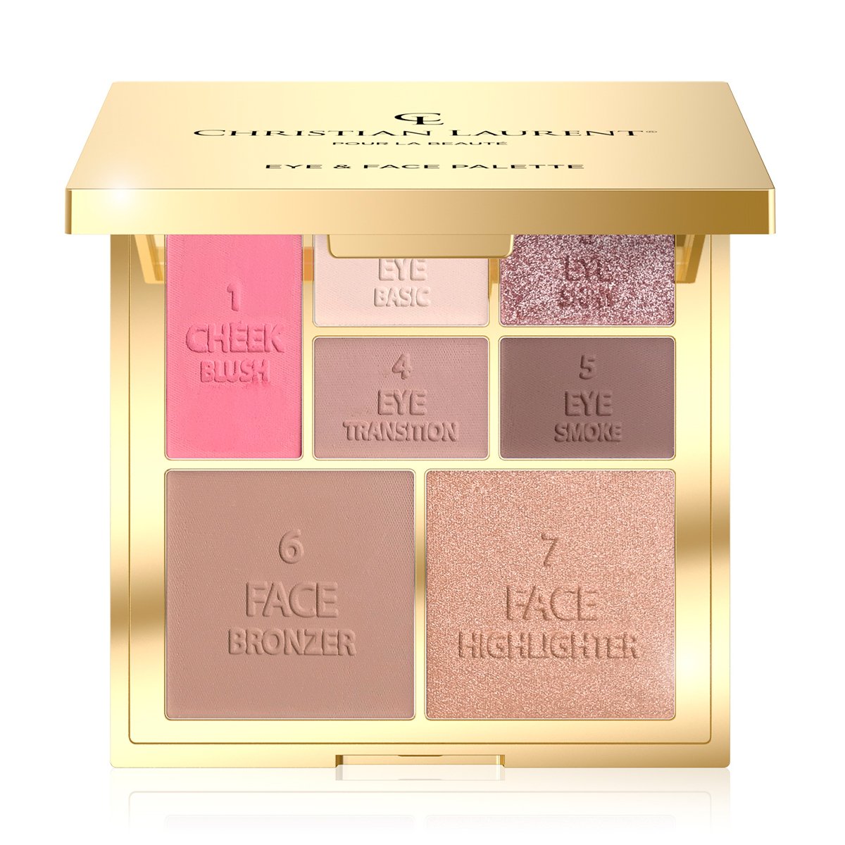 

Палетка для контурингу обличчя та макіяжу очей Christian Laurent Eye & Face Palette, 11.8 г