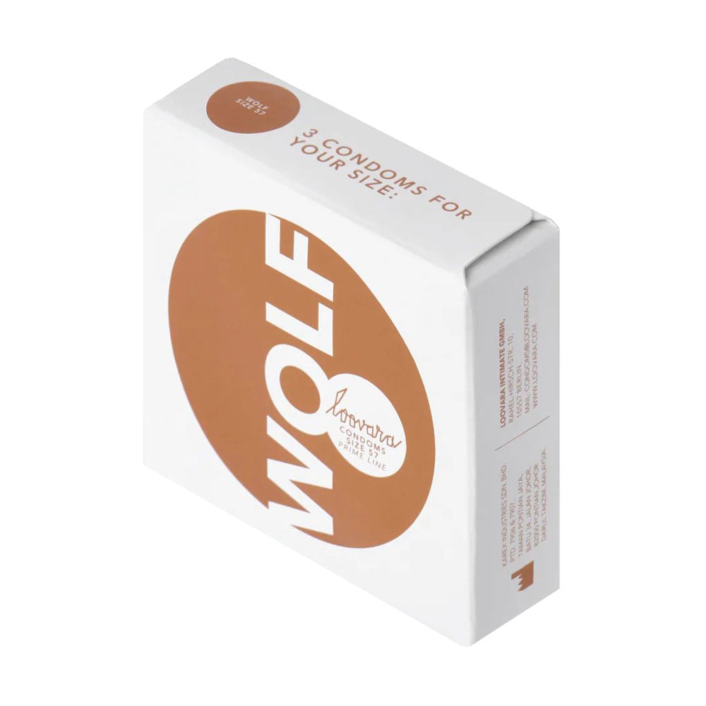 

Презервативи Loovara Wolf Condoms латексні, 57 мм, 3 шт