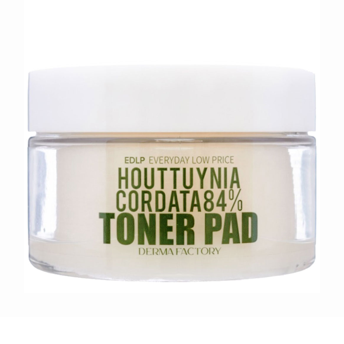 Тонер-педи для обличчя Derma Factory EDLP Houttuynia Cordata 84% Toner Pad з екстрактом квітки хауттюйнії, 150 мл