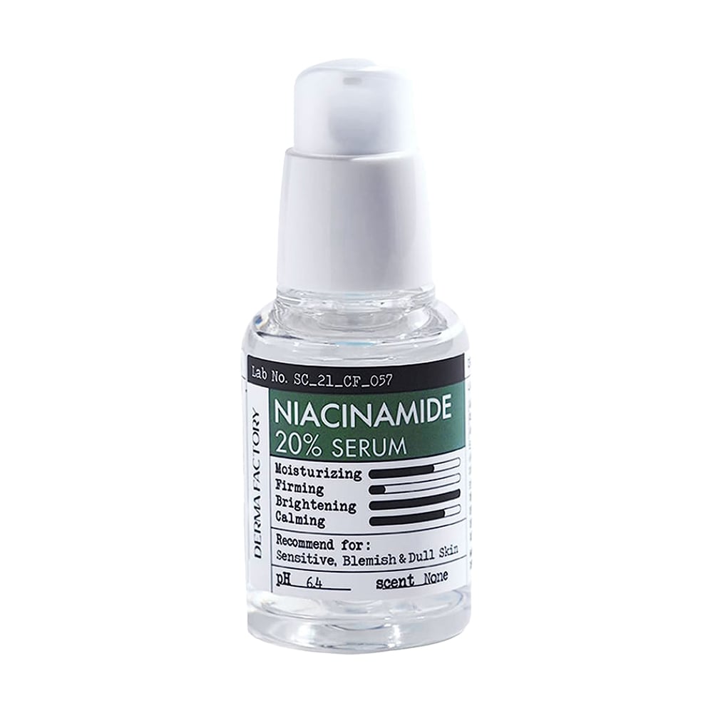 

Заспокійлива сироватка для обличчя Derma Factory Niacinamide 20% Serum з ніацинамідом, 30 мл
