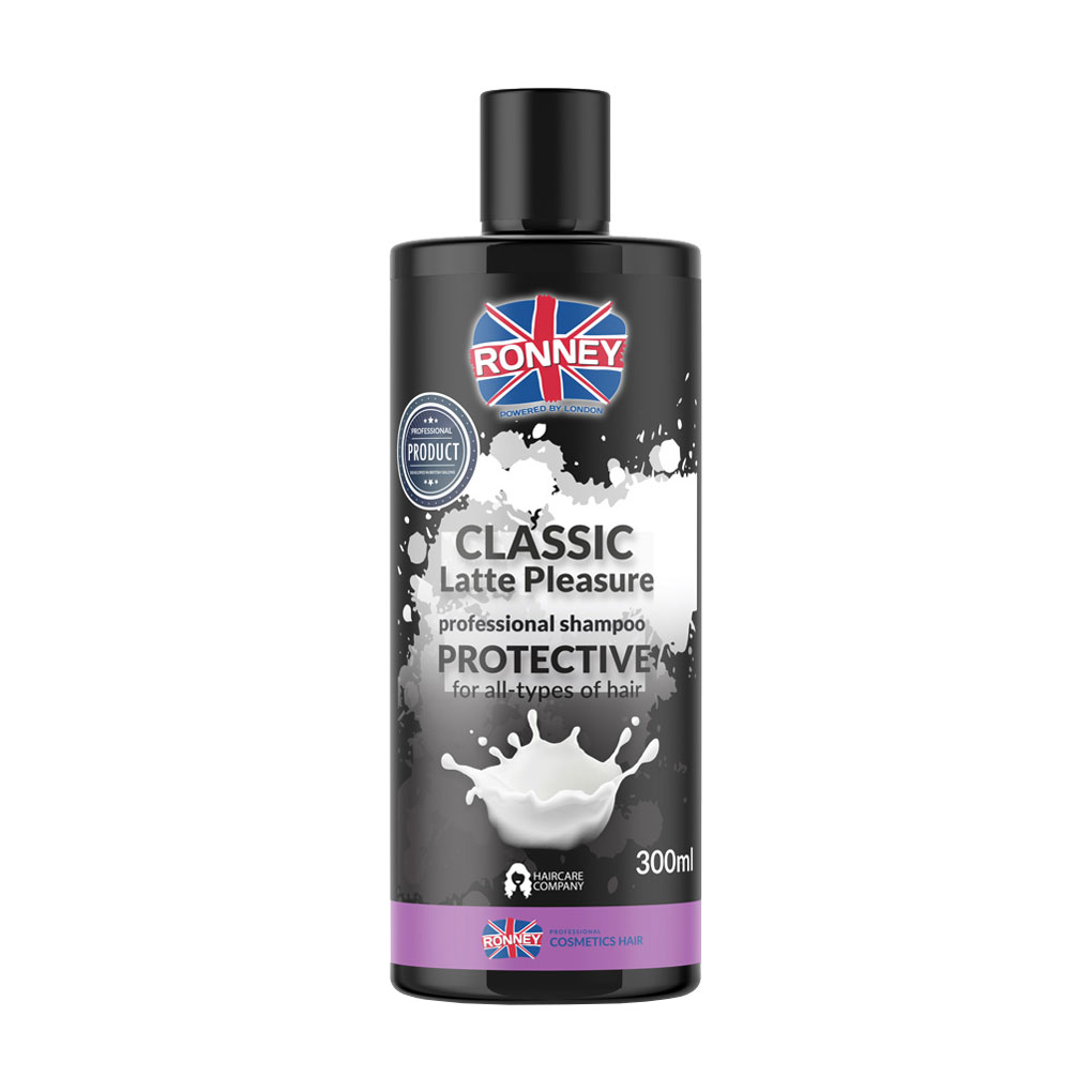 

Шампунь Ronney Classic Latte Pleasure Protective Shampoo для всіх типів волосся, з протеїнами, 300 мл