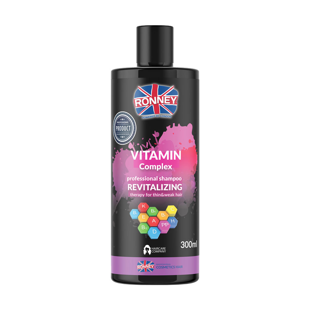 

Шампунь Ronney Vitamin Complex Revitalizing Shampoo для тонкого та ослабленого волосся, з комплексом вітамінів, 300 мл