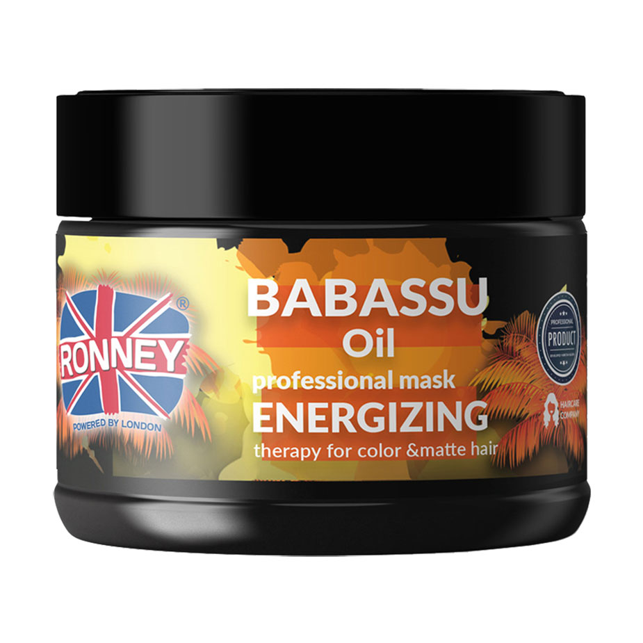 

Маска Ronney Babassu Oil Energizing Mask для фарбованого волосся, з олією бабасу, 300 мл