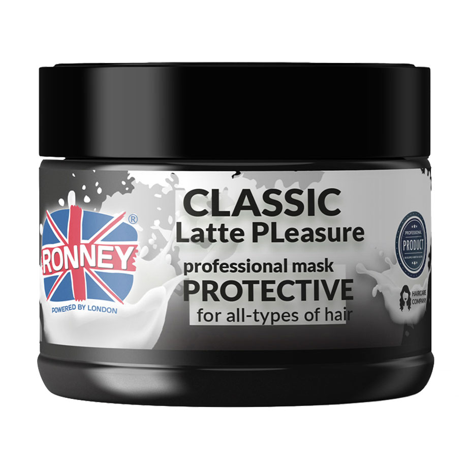 

Маска Ronney Classic Latte Pleasure Protective Mask для всіх типів волосся, з протеїнами, 300 мл