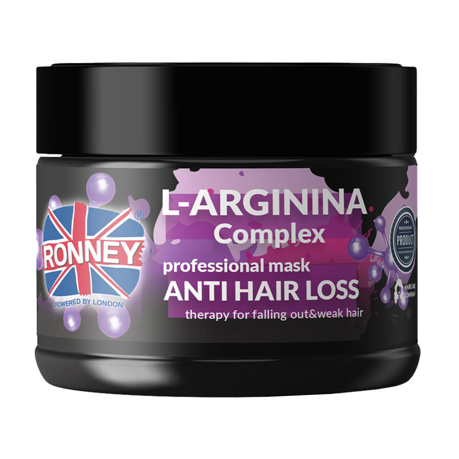 

Маска Ronney L-Arginina Complex Anti Hair Loss Mask для ослабленого волосся, проти випадіння, 300 мл