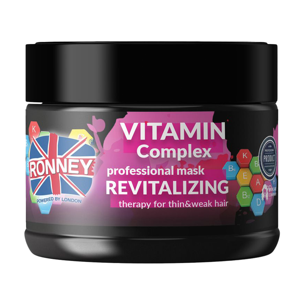 

Маска Ronney Vitamin Complex Revitalizing Mask для тонкого та ослабленого волосся, з комплексом вітамінів, 300 мл