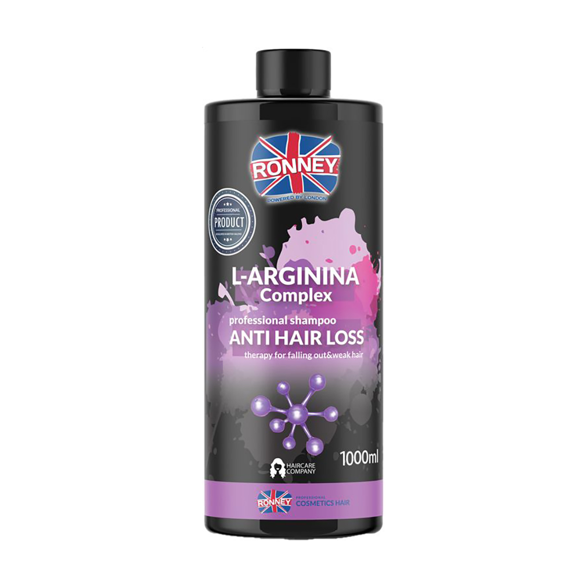 

Шампунь Ronney L-Arginina Complex Anti Hair Loss Shampoo для ослабленого волосся, проти випадіння, 1 л