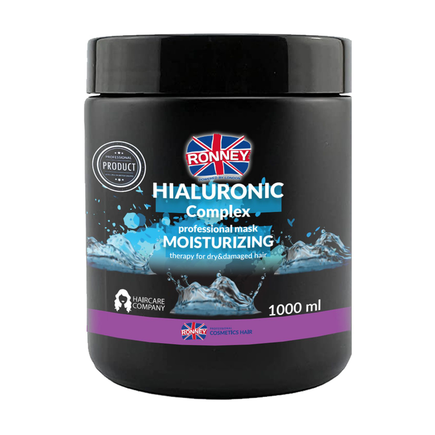 

Маска Ronney Hialuronic Complex Moisturizing Mask для сухого та пошкодженого волосся, з гіалуроновою кислотою, 1 л