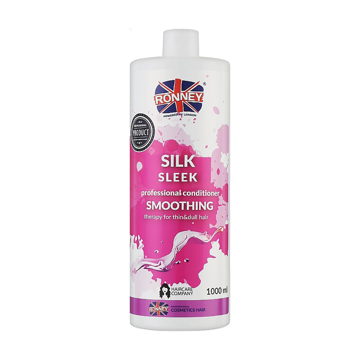 

Кондиціонер Ronney Silk Sleek Smoothing Conditioner для тонкого та тьмяного волосся, з протеїнами шовку, 1 л