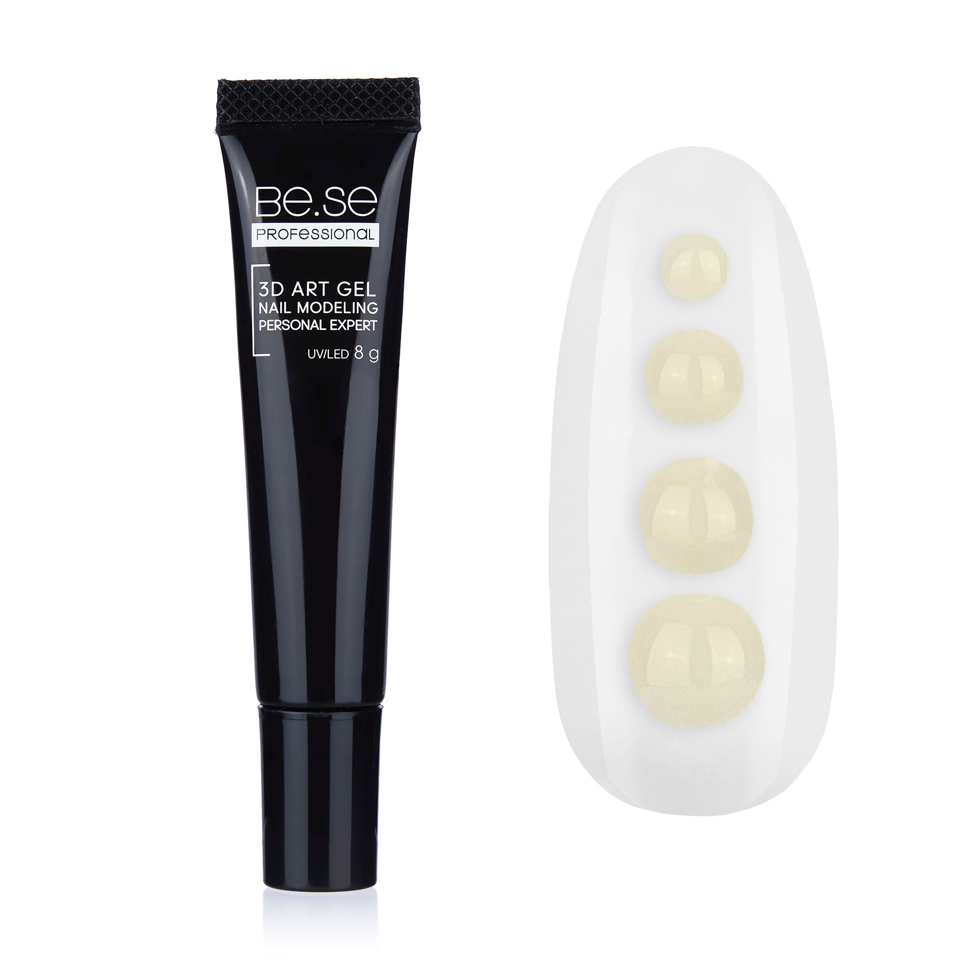 

3-D гель для дизайну нігтів Be.Se professional Color 01, 8 г