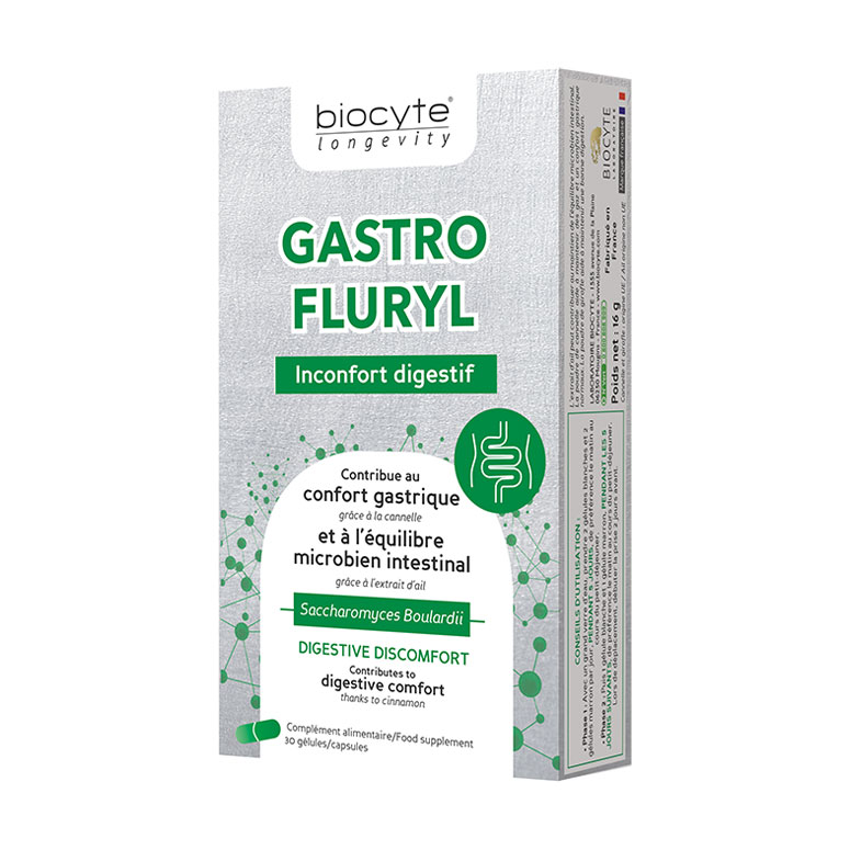 

Уцінка! Нормалізація мікробіоти та роботи ШКТ Biocyte Gastro Fluryl, 30 капсул