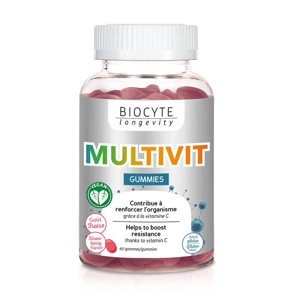 

Мультивітаміни Biocyte Multivit Gummies, 60 жувальних цукерок