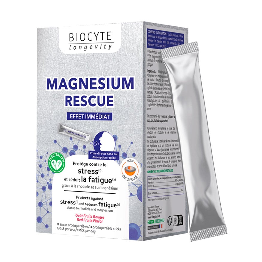 

Магній Biocyte Magnesium Rescue 360 мг, 14 стіків