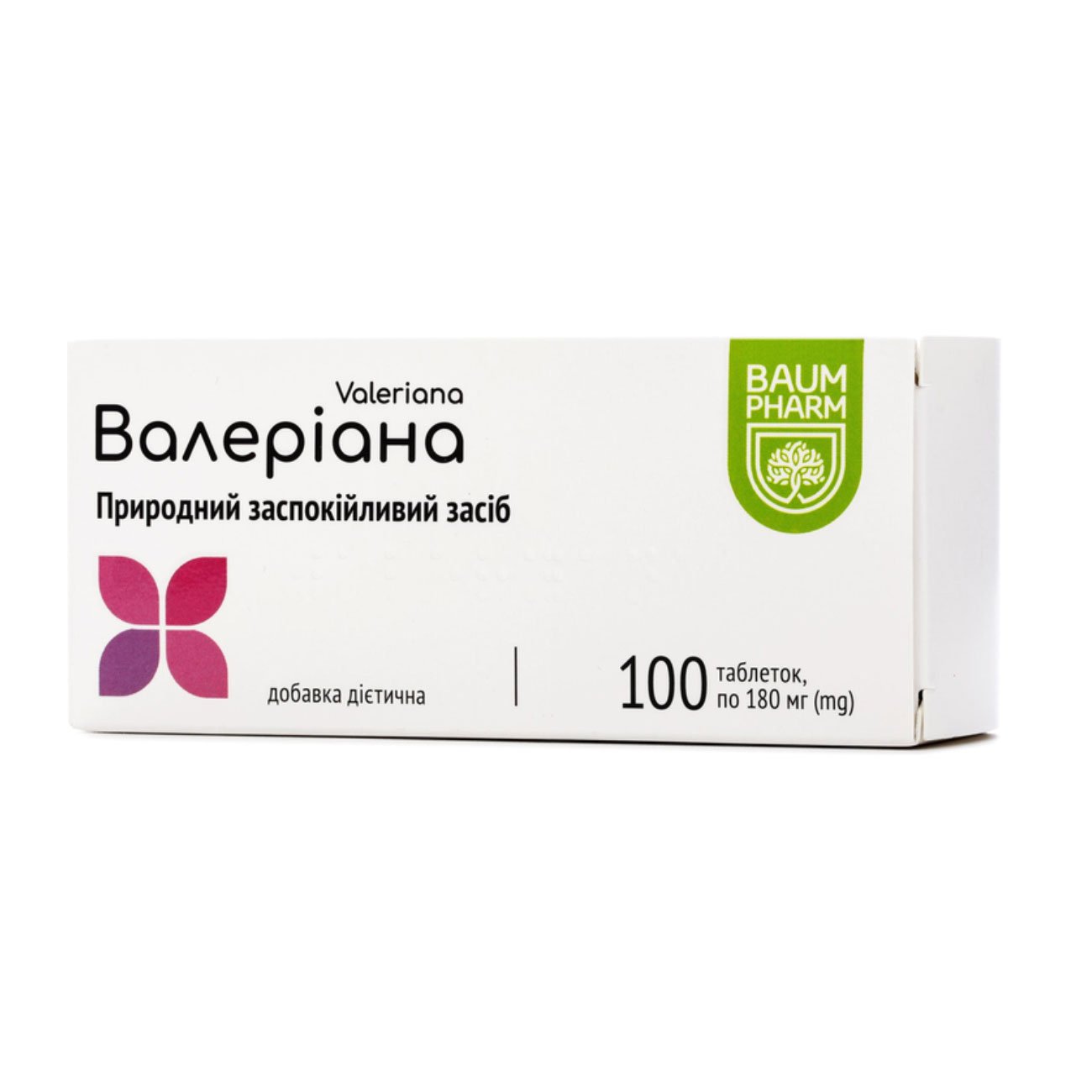 

Валеріана Baum Pharm Valeriana 180 мг, 100 таблеток