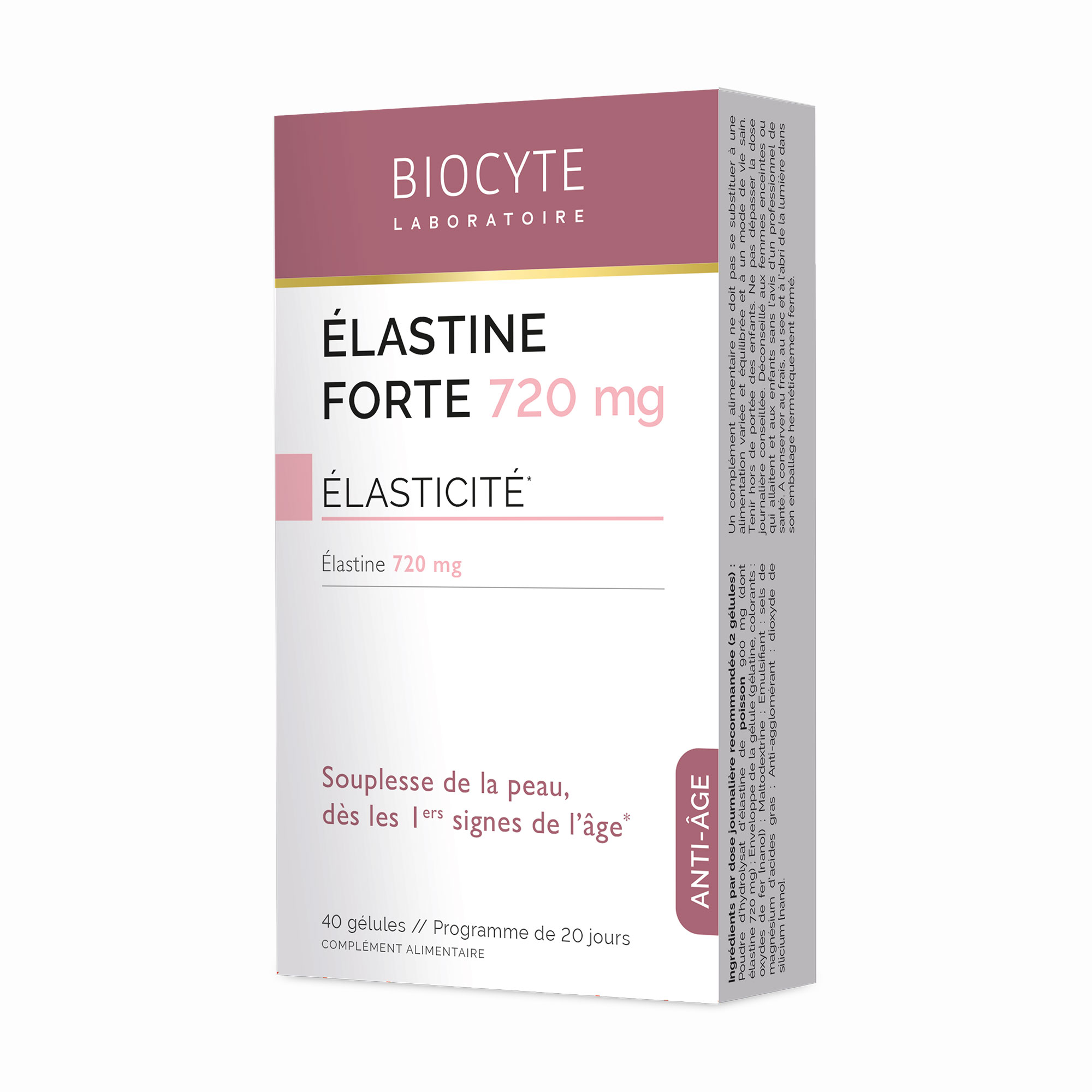 

Еластин форте Biocytе Elastine Forte 720 мг, 40 капсул