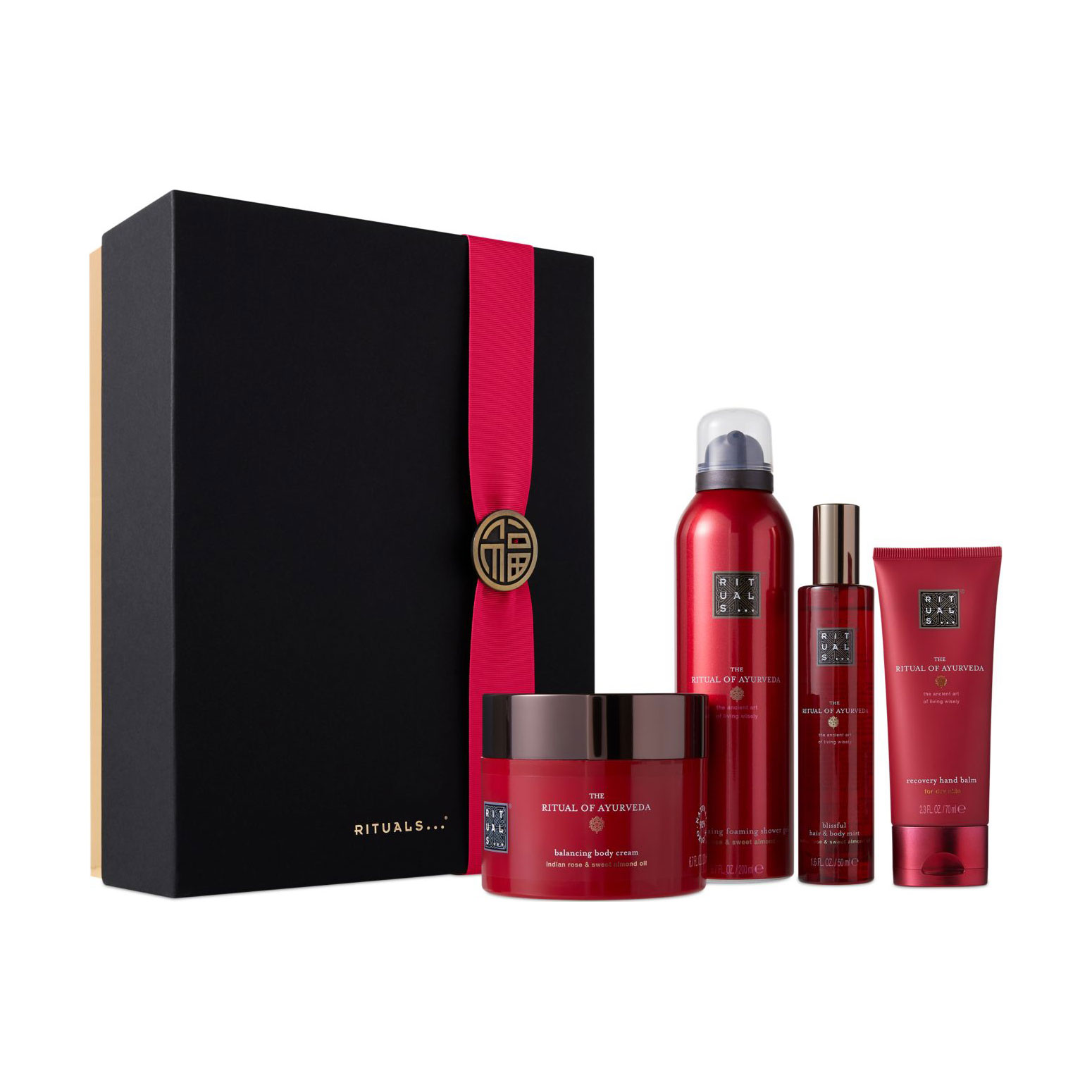 

Подарунковий набір Rituals of Ayurveda Black Edition, 4 предмети