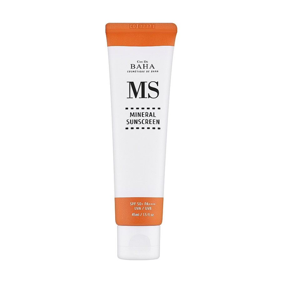 

Уцінка! Мінеральний сонцезахисний крем для обличчя Cos De Baha MS Mineral Sunscreen, SPF 50+, 45 мл