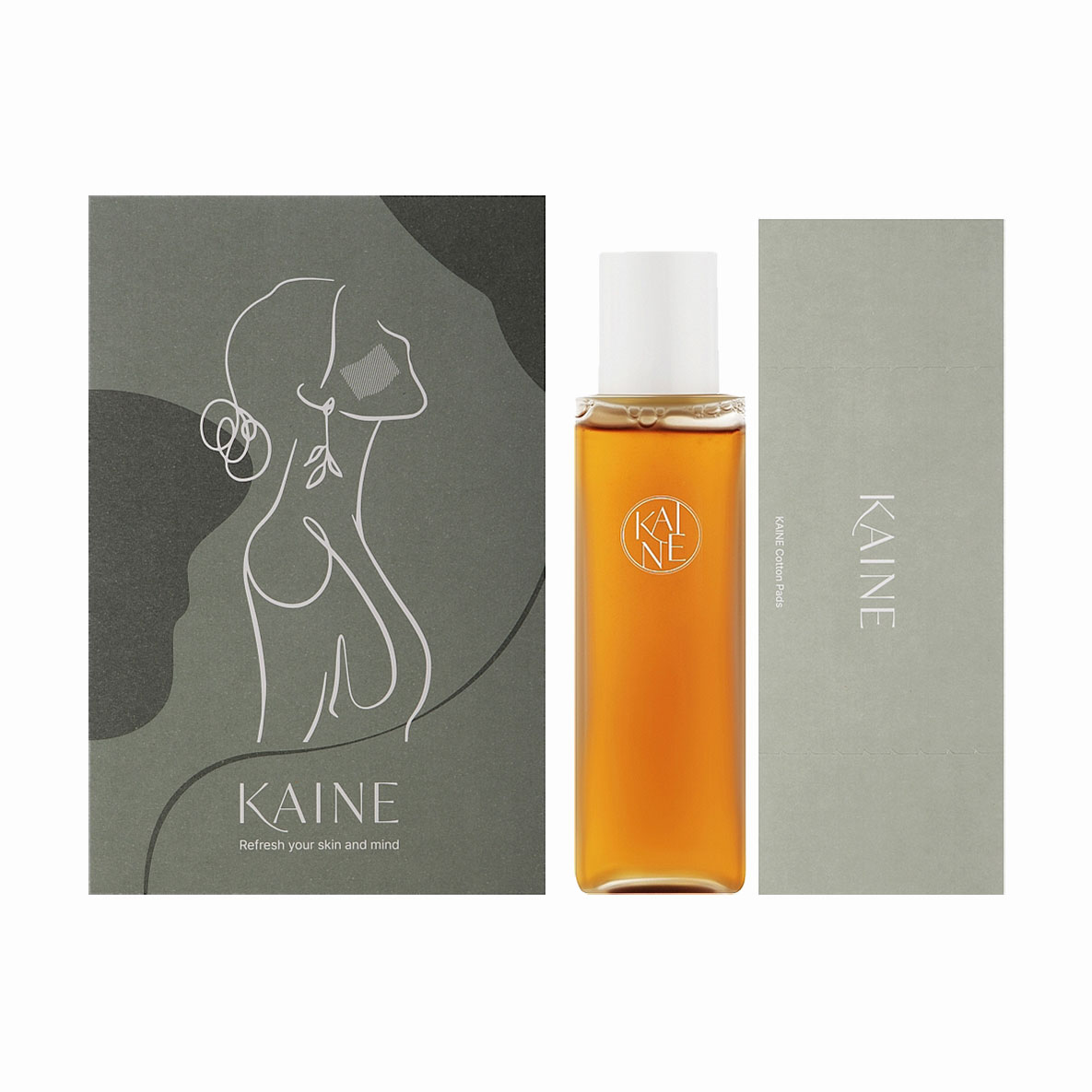 

Уцінка! Набір для обличчя Kaine Kombu Balancing Ampoule Toner Special Set (тонер з екстрактом чайного гриба, 150 мл + бавовняні педи, 40 шт)