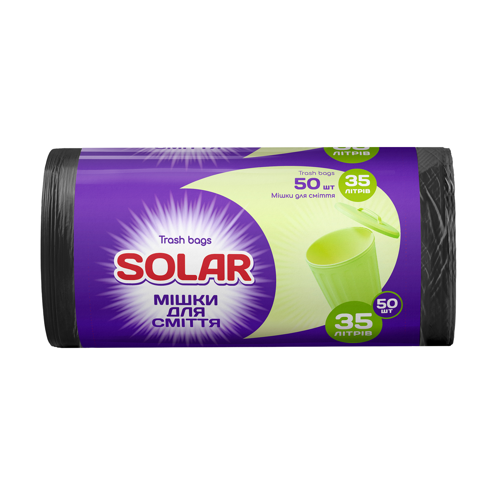 

Мішки для сміття Solar 35 л, 50 шт