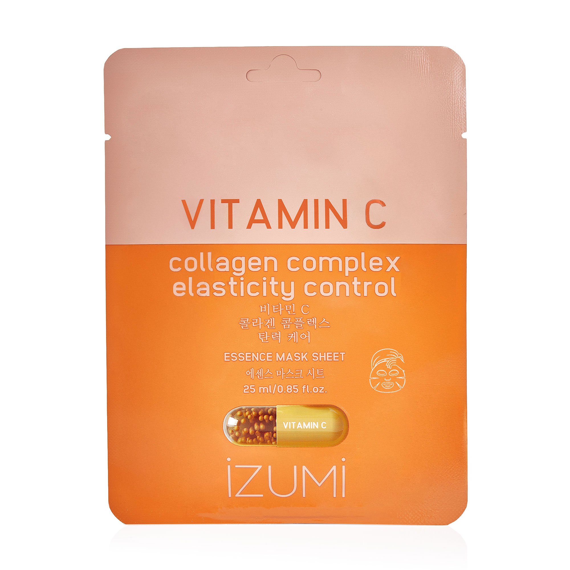 

Тканинна маска для обличчя IZUMI Vitamin C & Nano Colagen Complex Essence Mask, 25 г