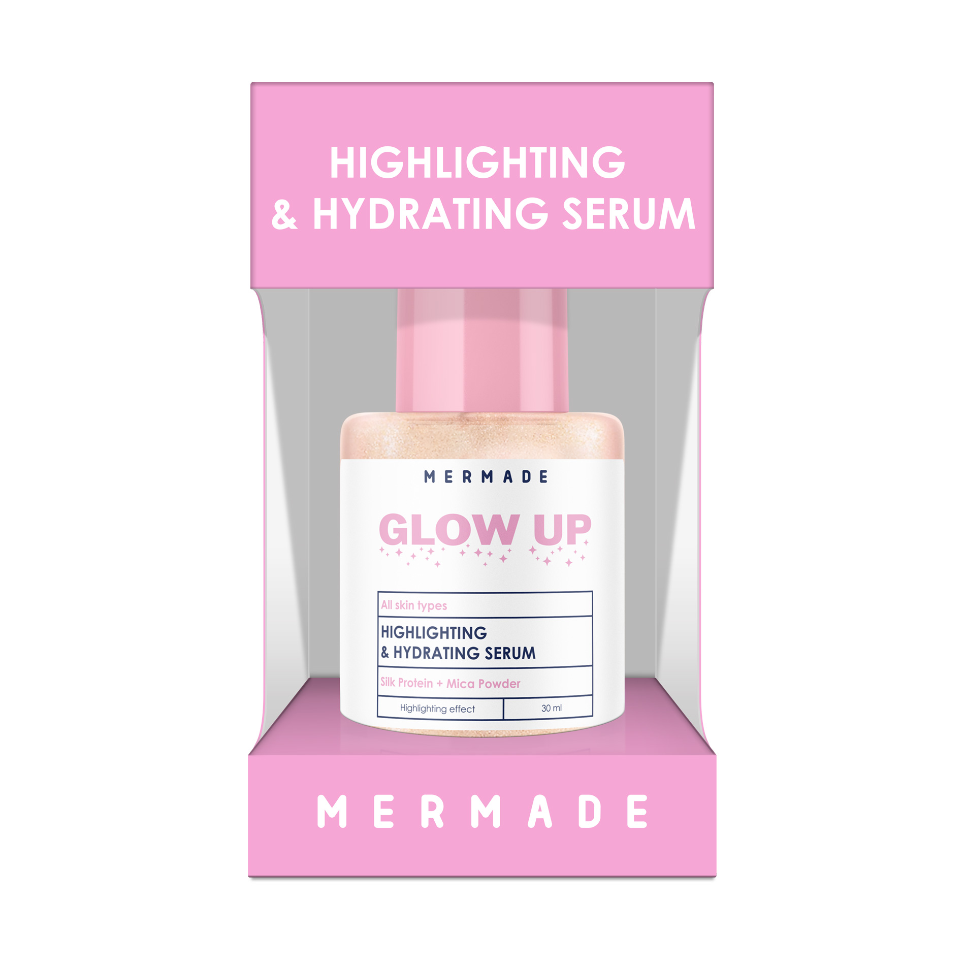 

Уцінка! Сироватка-хайлайтер для обличчя Mermade Highlighting & Hydrating Serum, 30 мл