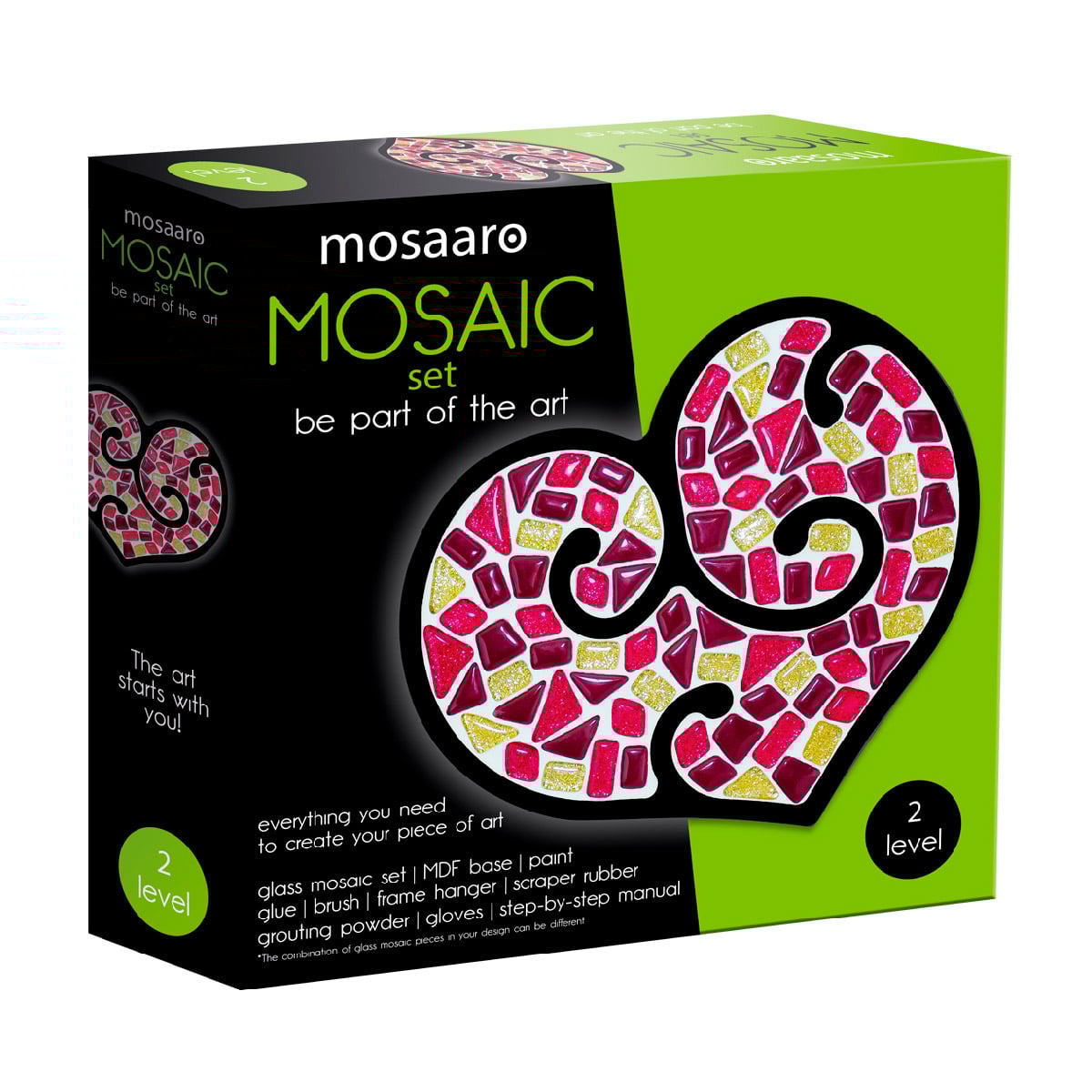 

Скляна мозаїка Mosaaro Серце, від 7 років, 16.5*19.5 см (MA2005)