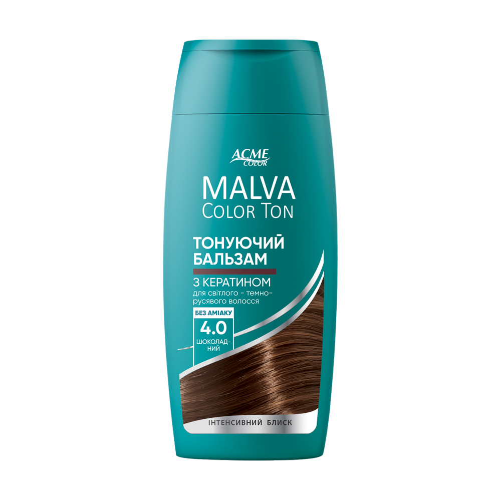

Тонувальний бальзам Acme Color Malva Color Ton для світлого-темно-русявого волосся, 4.0 Шоколадний, 180 мл