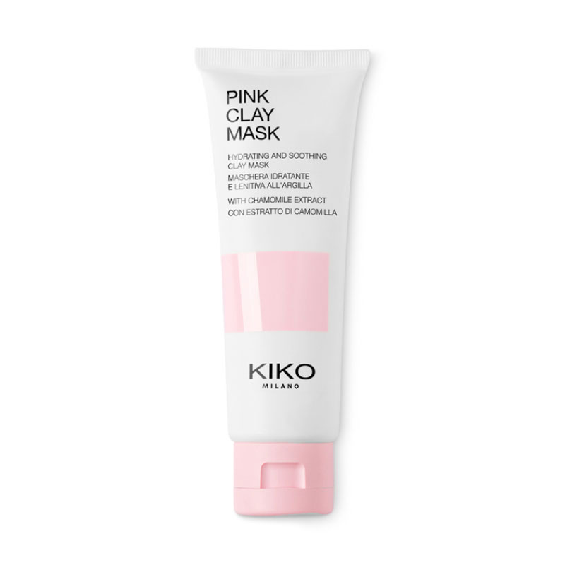 

Зволожувальна заспокійлива маска для обличчя Kiko Milano Pink Clay Mask з ромашкою та рожевою глиною, 50 мл