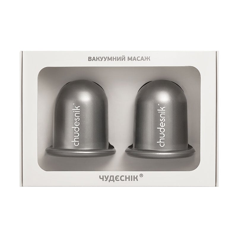 

Банки вакуумні масажні chudesnik Срібло №2