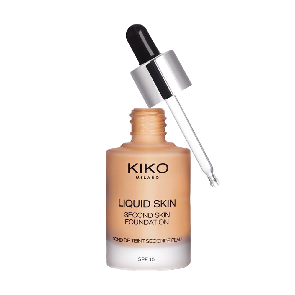 

Тональна основа для обличчя Kiko Milano Liquid Skin Second Skin Foundation SPF 15, 100 Neutral Gold, 30 мл