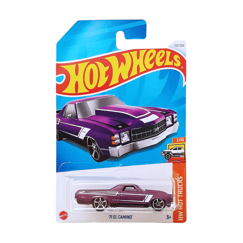 

Базовий автомобіль Hot Wheels 71 El Camino, фіолетовий, від 3 років, 11*3.5*11 см (5785)