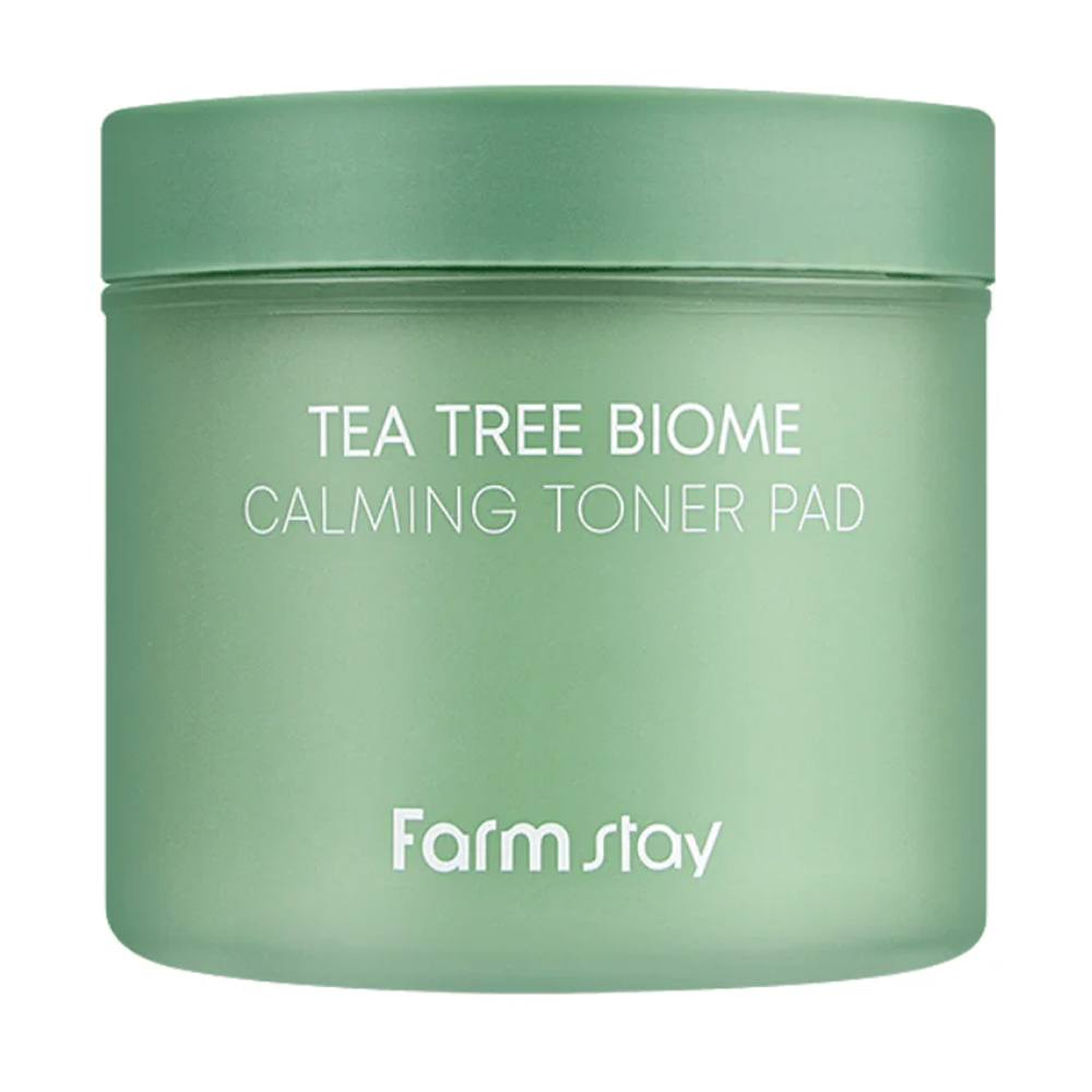 

Уцінка! Заспокійливі тонер-диски для обличчя FarmStay Tea Tree Biome Calming Toner Pad з екстрактом чайного дерева, 140 мл, 70 шт