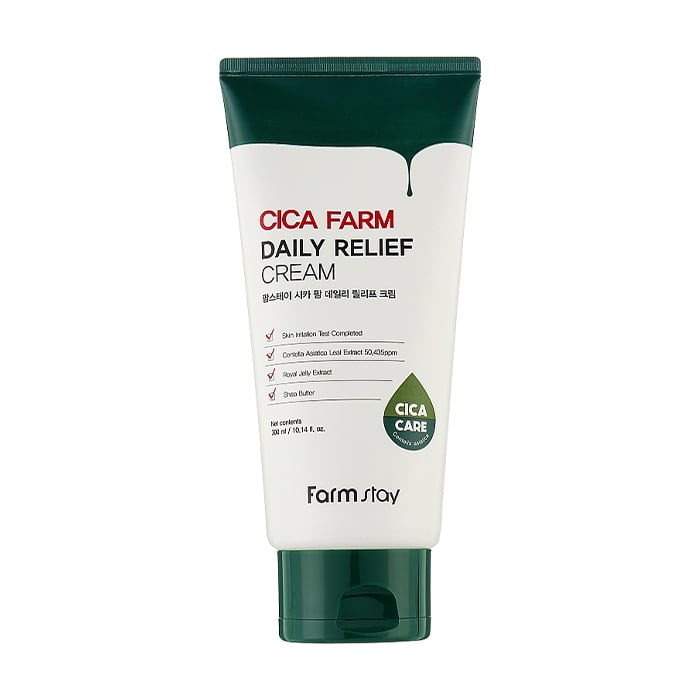 

Уцінка! Крем для обличчя та тіла FarmStay Cica Farm Daily Relief Cream з екстрактом центели азіатської, 300 мл