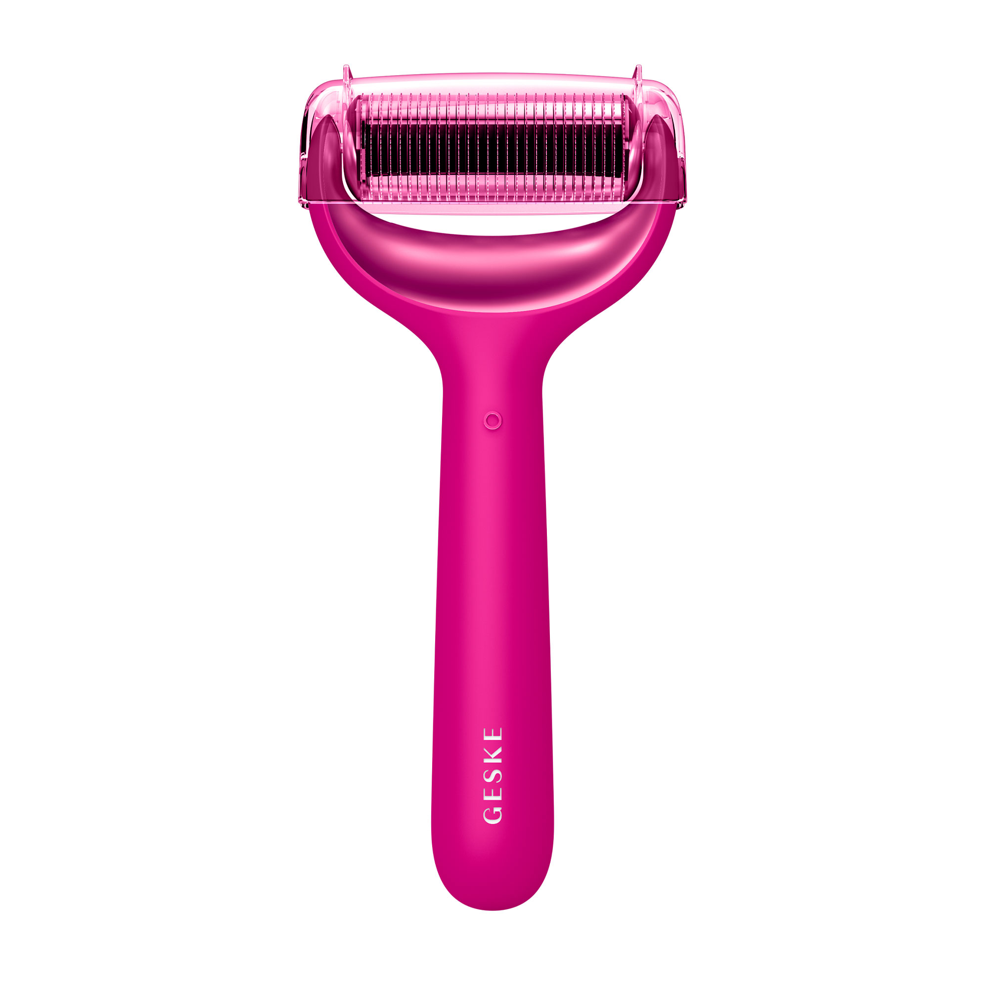 

Електронний ролик для обличчя та тіла з мікроголками Geske MicroNeedle Face & Body Roller 8 в 1 бузковий