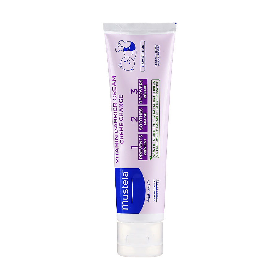 

Дитячий вітамінізований захисний крем під підгузник 1 2 3 Mustela Bebe 1 2 3 Vitamin Barrier Cream, 100 мл