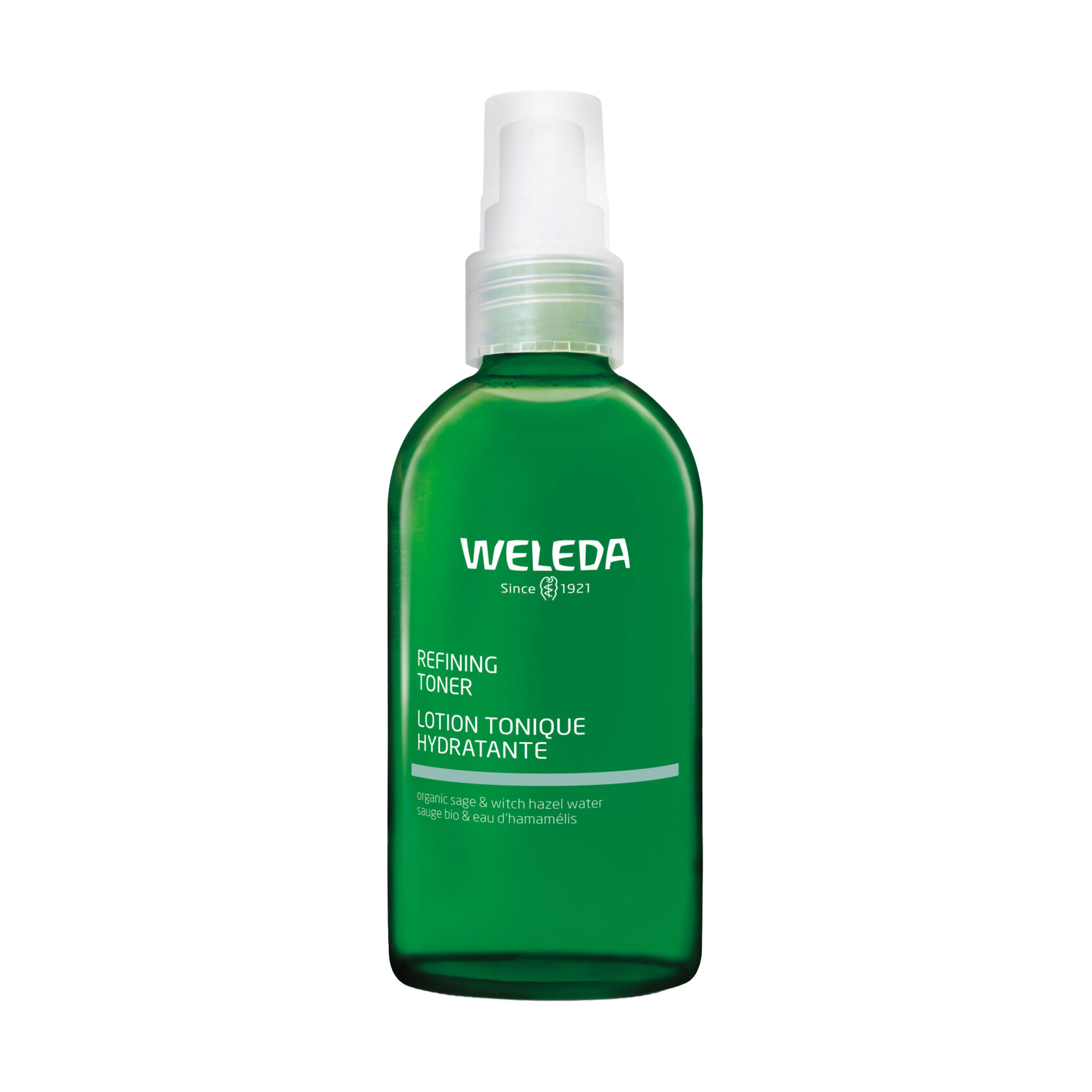 Уцінка! Зволожувальний тонік для обличчя Weleda Refining Toner для нормалізації pH та звуження пор, з органічним гамамелісом, 150 мл