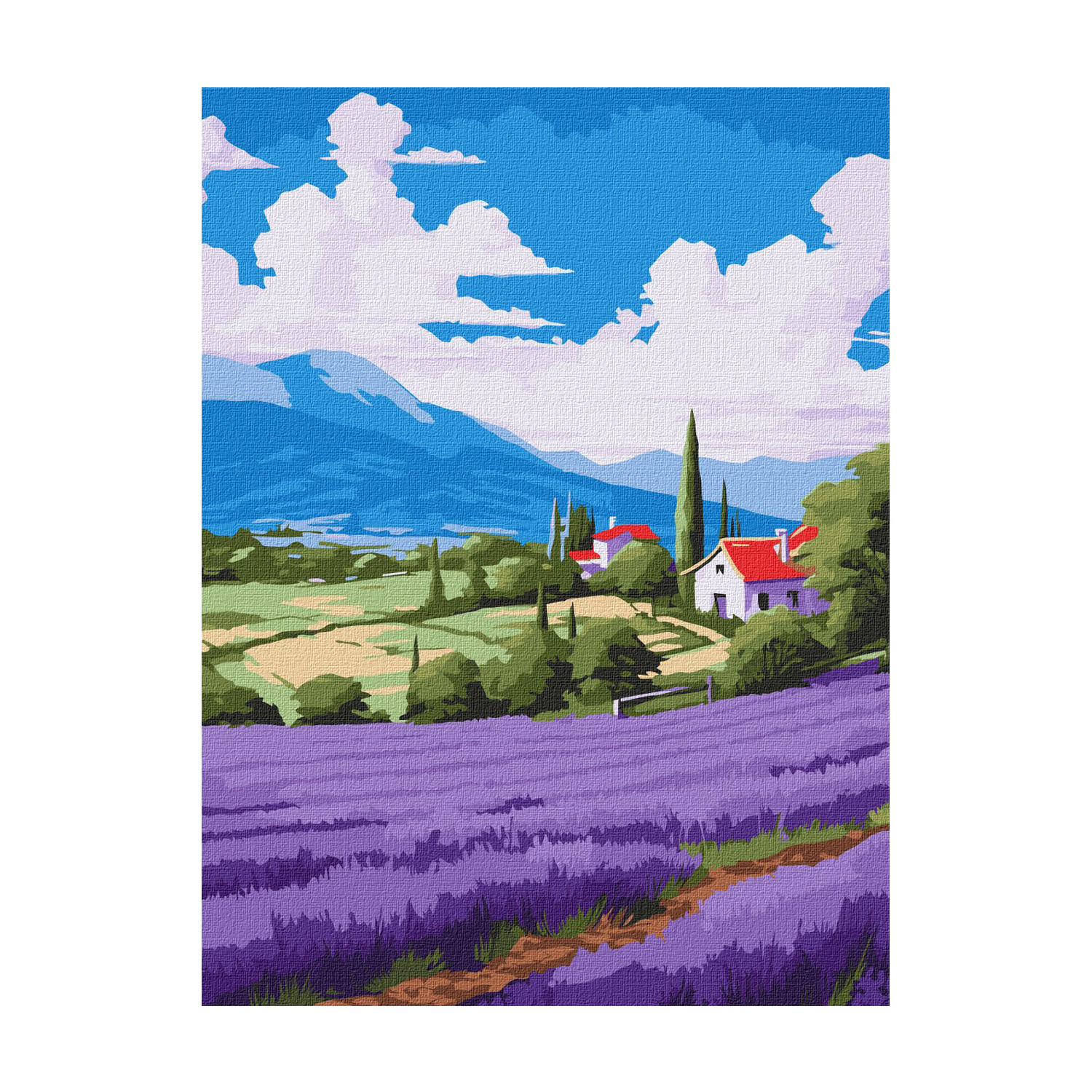 

Картина за номерами Ideyka Лавандові простори, 30*40 см (KHO6346)