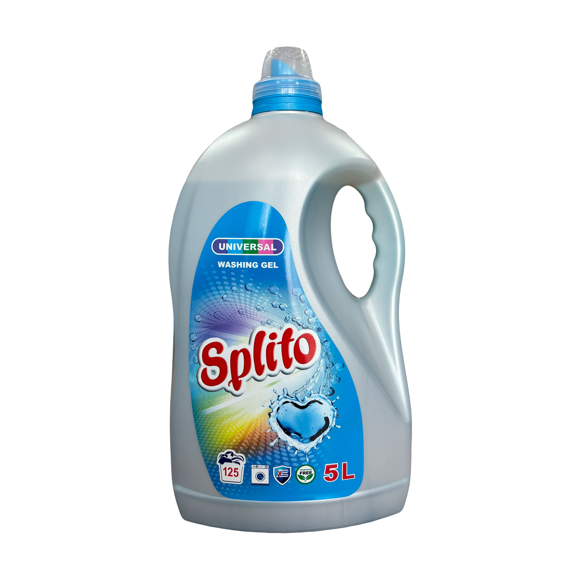 

Гель для прання Splito Universal Washing Gel, 125 циклів прання, 5 л