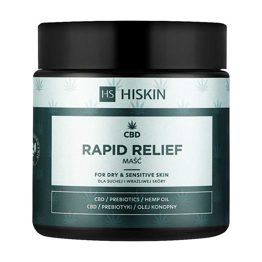 

Мазь для догляду HiSkin CBD Rapid Relief за сухою й чутливою шкірою, 120 мл