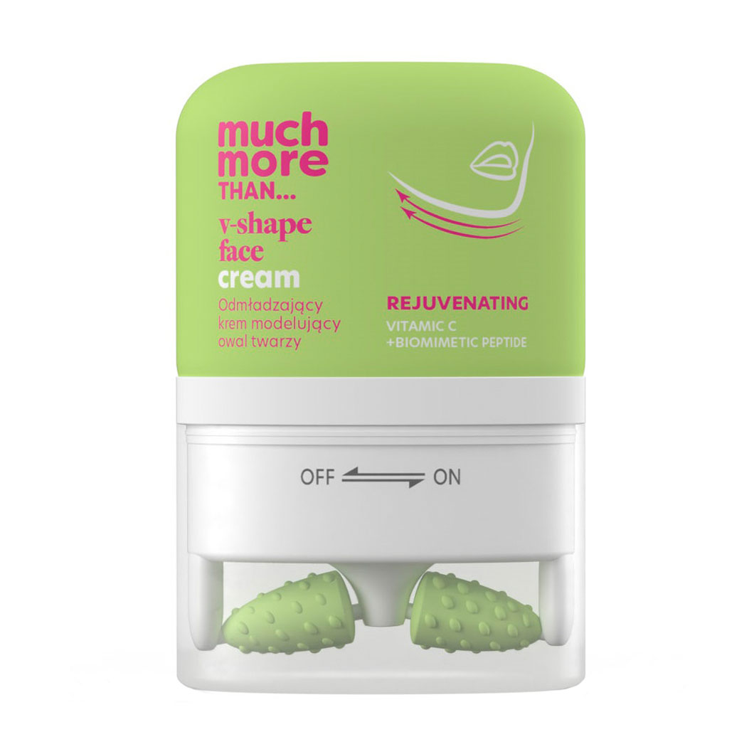 

Уцінка! Омолоджувальний крем для обличчя HiSkin Much More Than V-Shape Face Cream з масажером, 50 мл