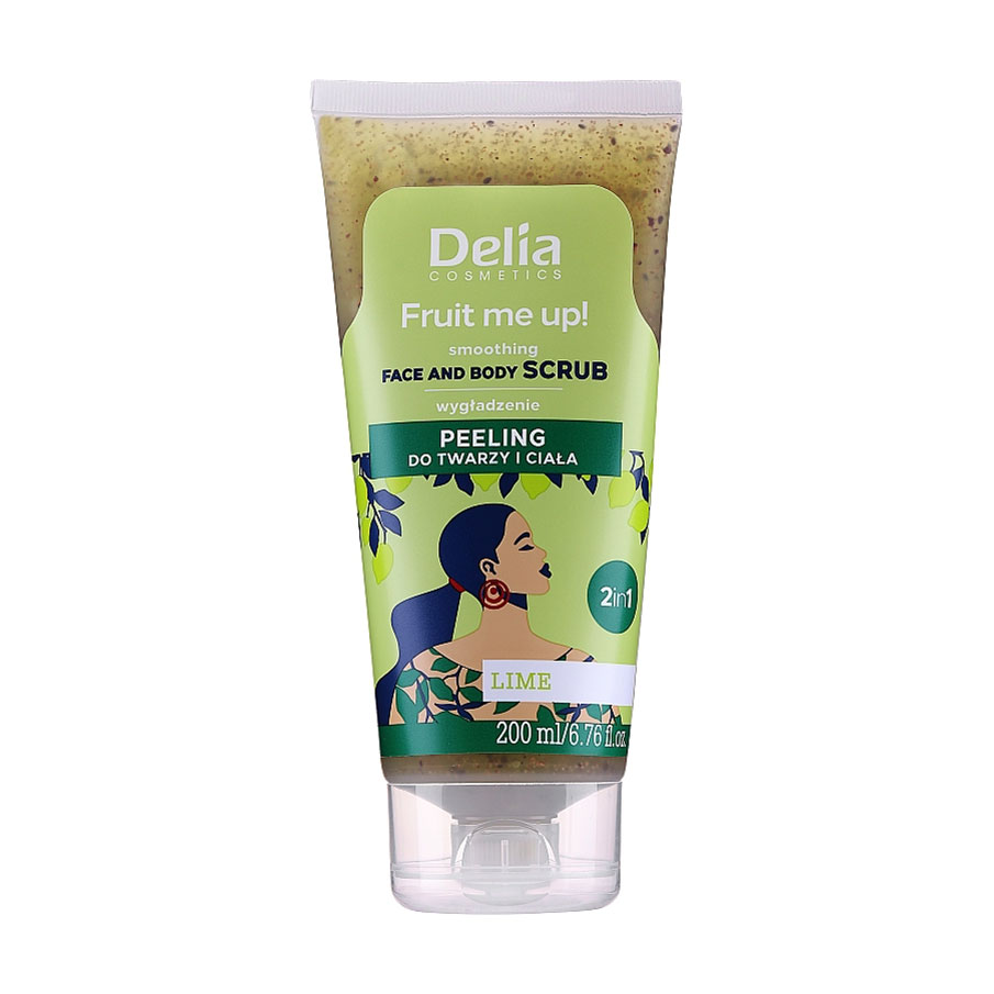 

Уцінка! Скраб для обличчя та тіла 2 в 1 Delia Cosmetics Fruit Me Up! Face & Body Scrub з ароматом лайму, 200 мл