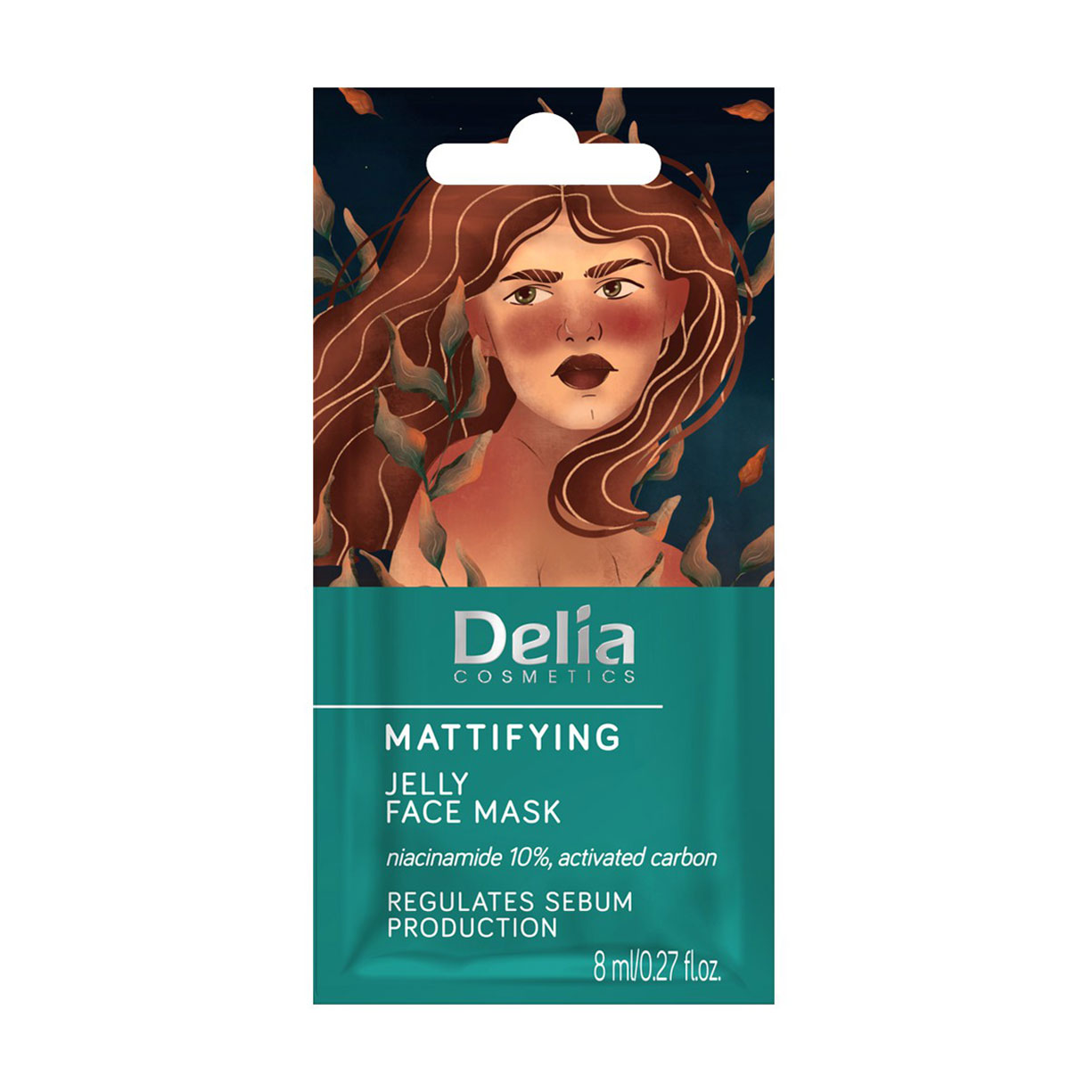 

Желейна маска для обличчя Delia Cosmetics Mattifying Jelly Face Mask Матувальна, 8 мл