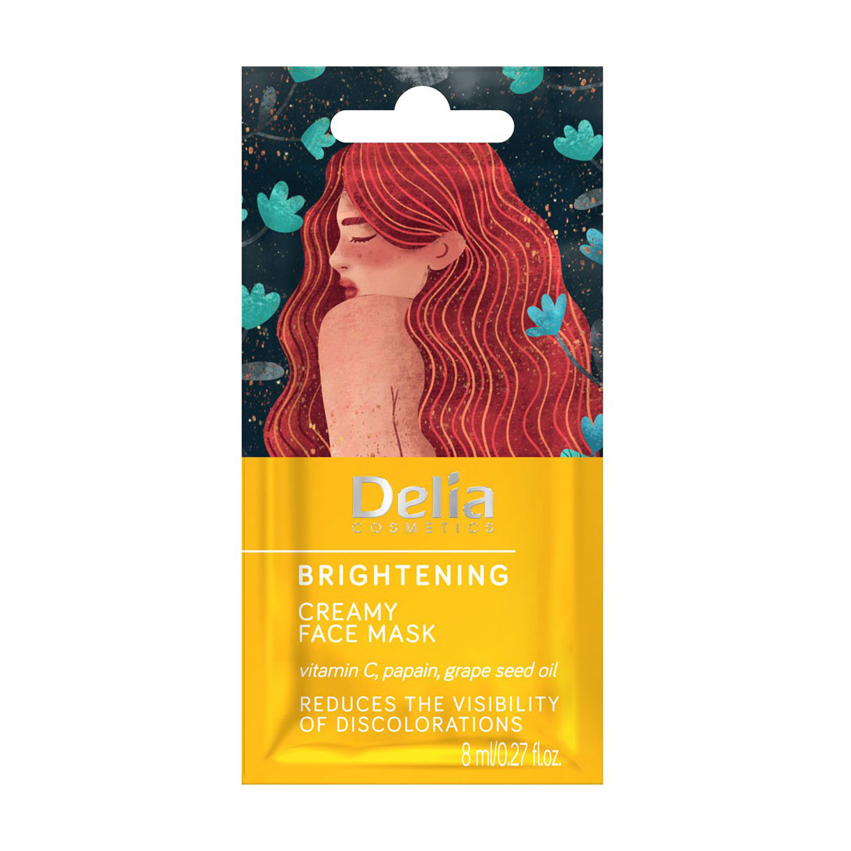 

Кремова маска для обличчя Delia Cosmetics Brightening Creamy Face Mask Освітлення, 8 мл