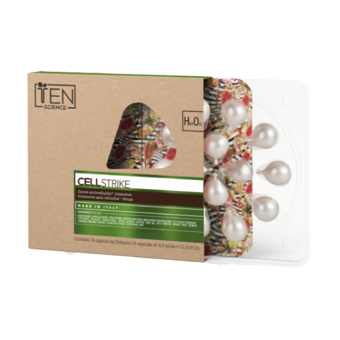 

Уцінка! Інтенсивні антицелюлітні капсули для тіла Ten Science Cell Strike Intensive Anti-Cellulite Drops, 14*4.5 мл