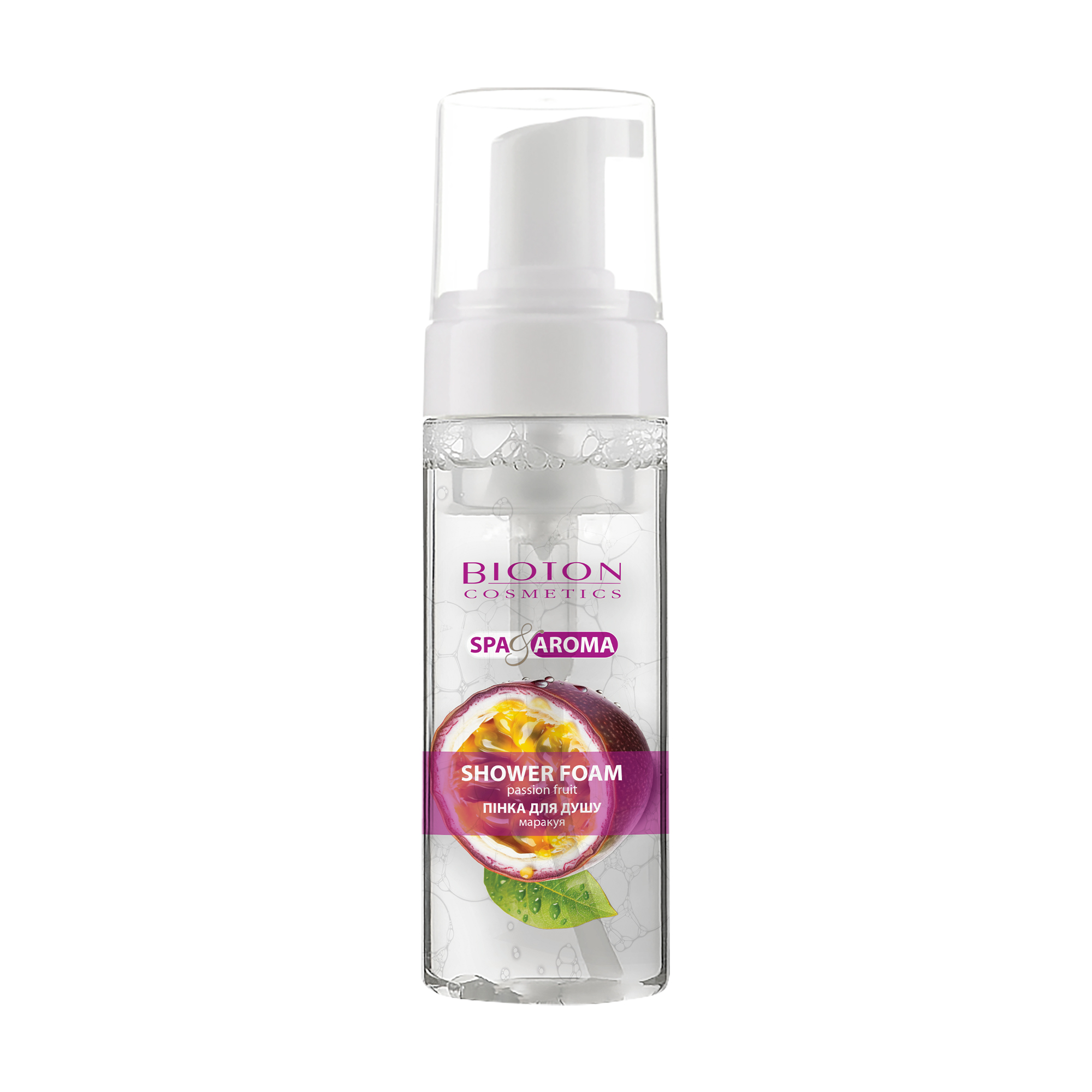 Уцінка! Пінка для душу Bioton Cosmetics Spa & Aroma Shower Foam Маракуя, 150 мл