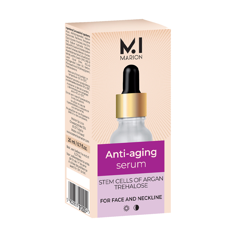 

Уцінка! Сироватка для обличчя та шиї Marion Anti-Aging Treatment Serum з арганою, 20 мл
