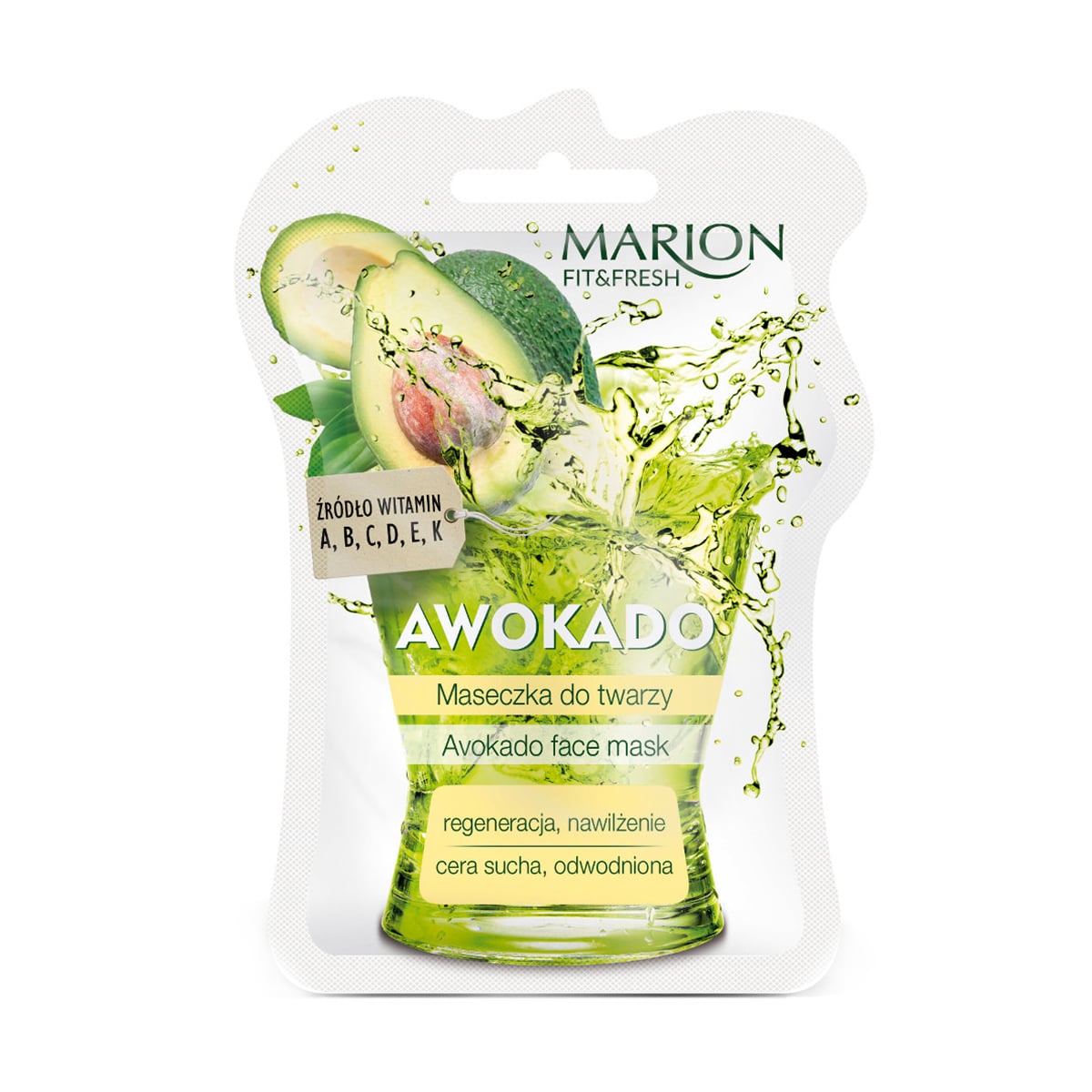 

Уцінка! Маска для обличчя Marion Fit & Fresh Avocado Face Mask, 7.5 мл