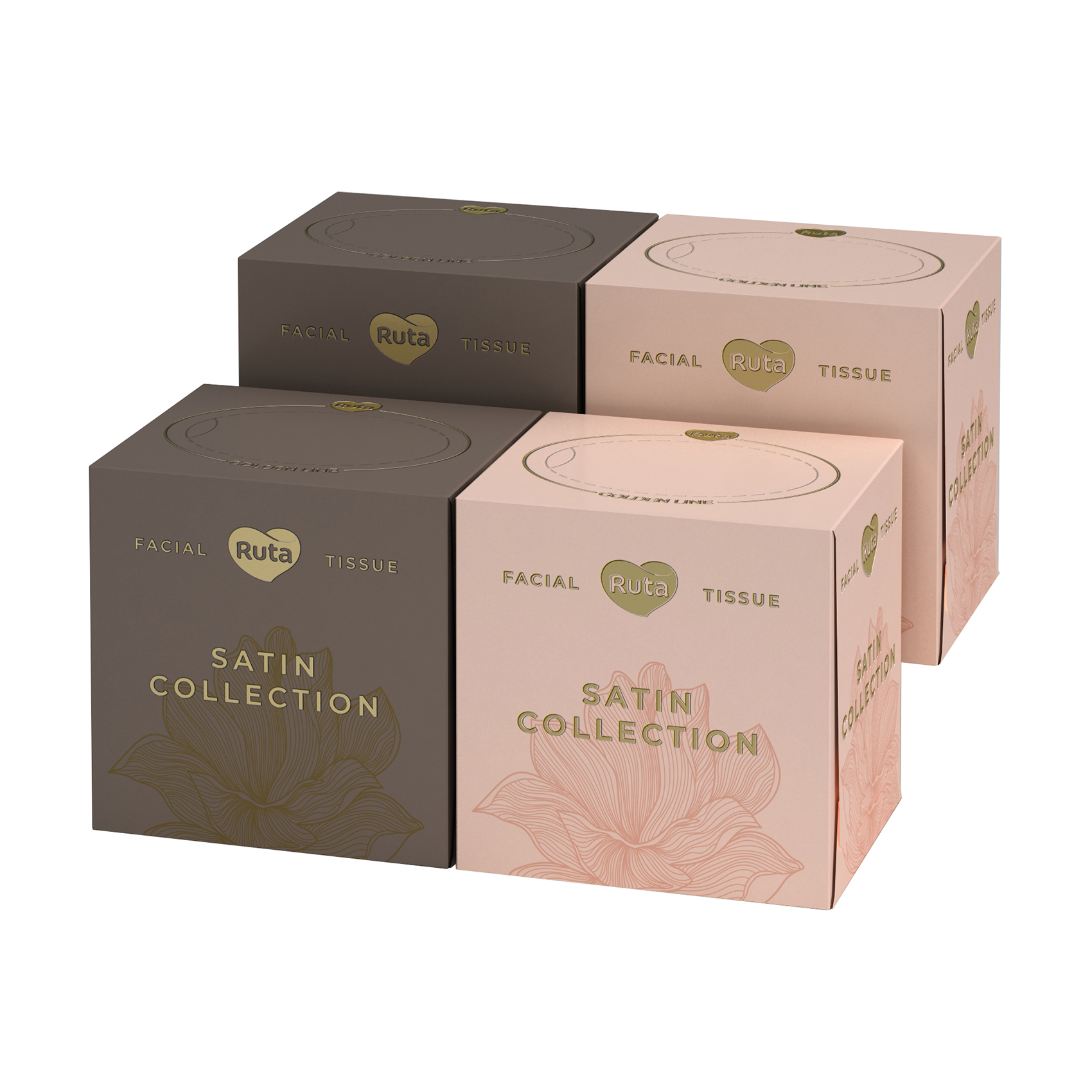 

Уцінка! Косметичні серветки Ruta Satin Collection білі, 4 упаковки