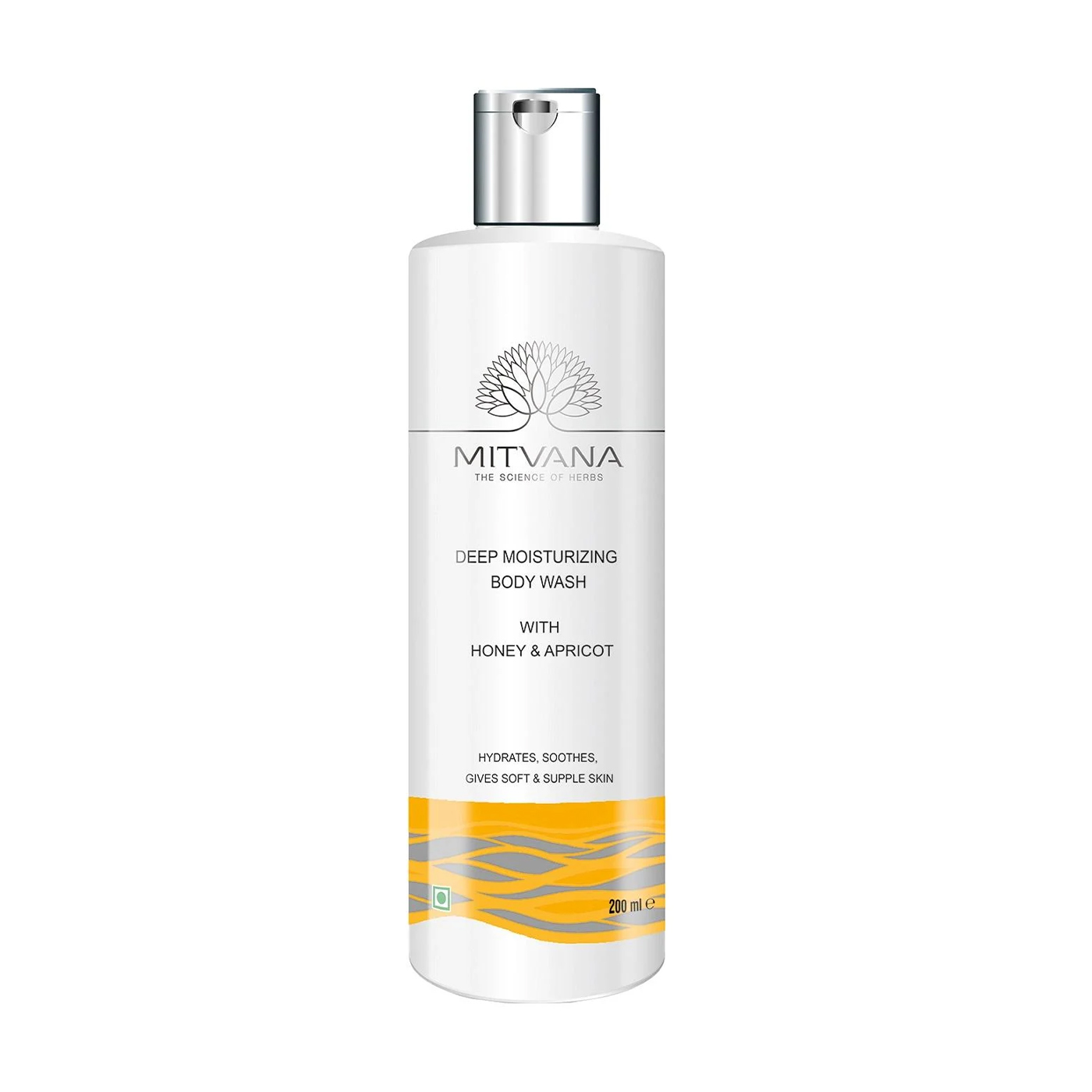 

Зволожувальний гель для душу Mitvana Deep Moisturizing Body Wash з медом та абрикосом, 200 мл